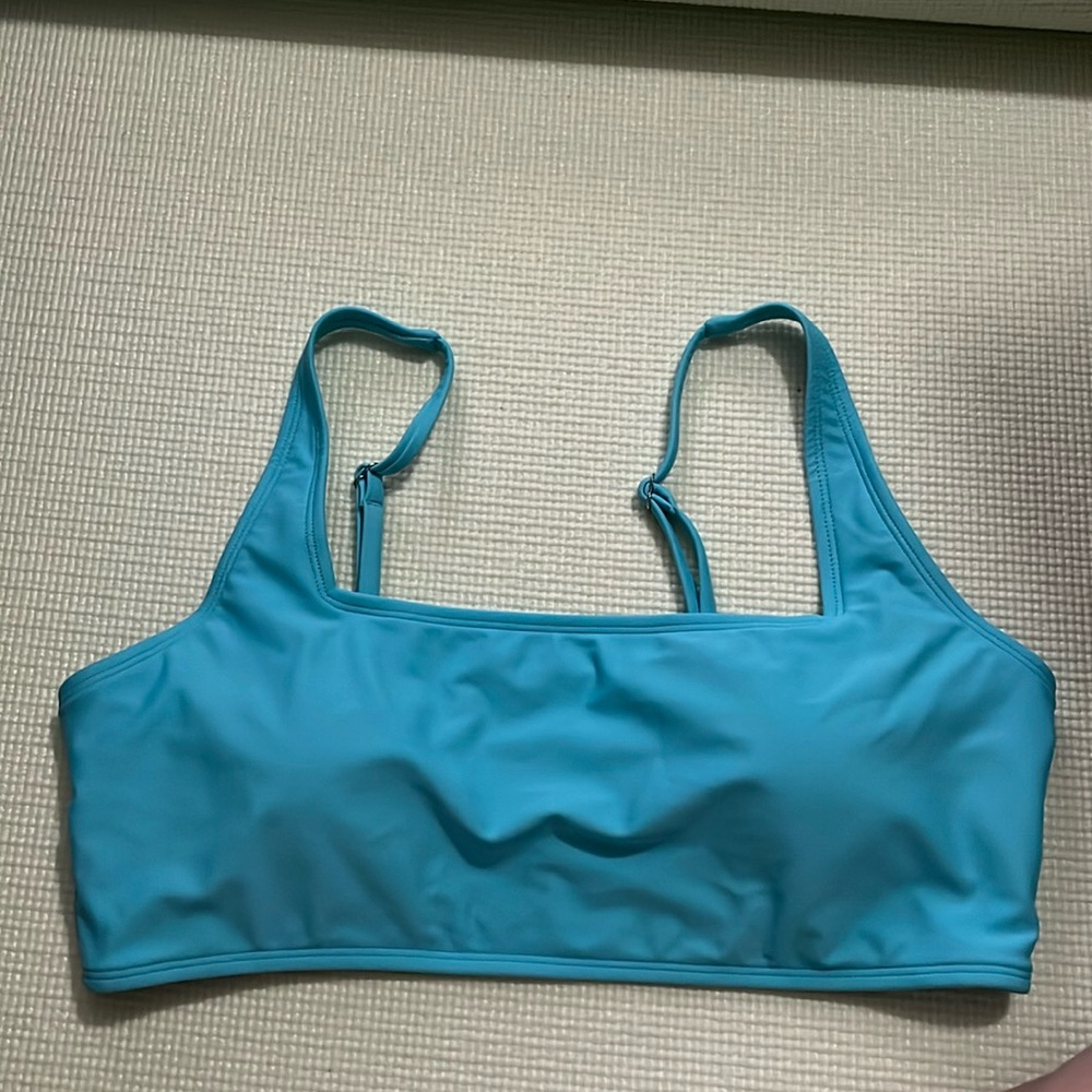 Fashion Nova blue swim top Large